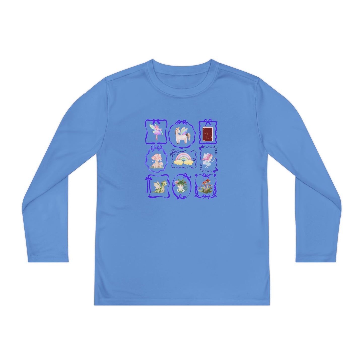 T-Shirt Whimsical Youth Fun Long Sleeve Shirt Cute Gift for Kids Colorful Playwear Unique Birthday Present Fairy Tales
