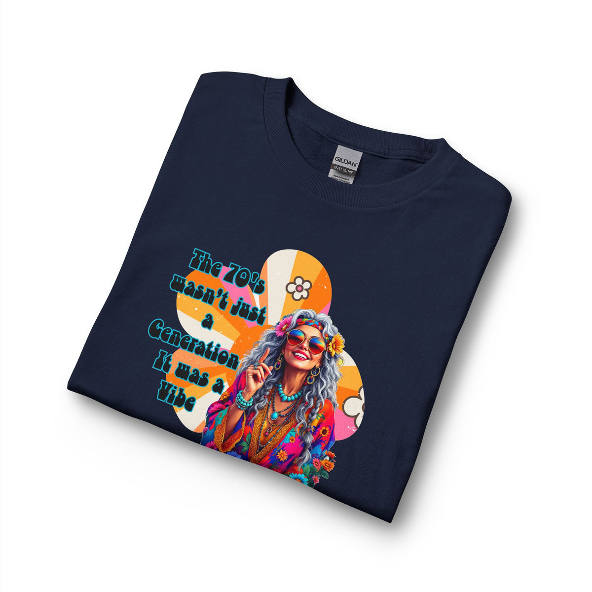 70s Hippie Long Sleeve T‑Shirt – “The 70's Wasn’t Just a Generation, It Was a Vibe”