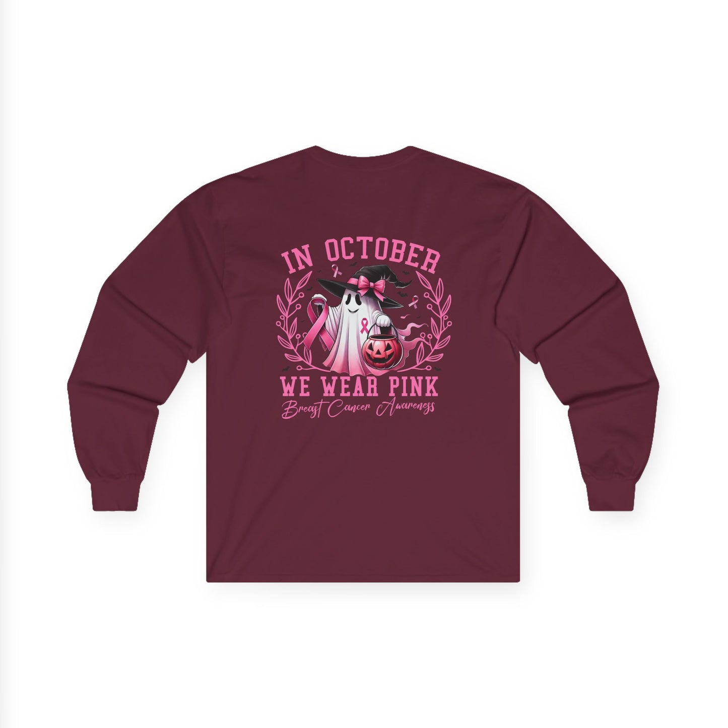 T-Shirt Breast Cancer Awareness Long Sleeve Tee Pink October Shirt Unisex Tee Supportive Apparel Awareness Month Merchandise