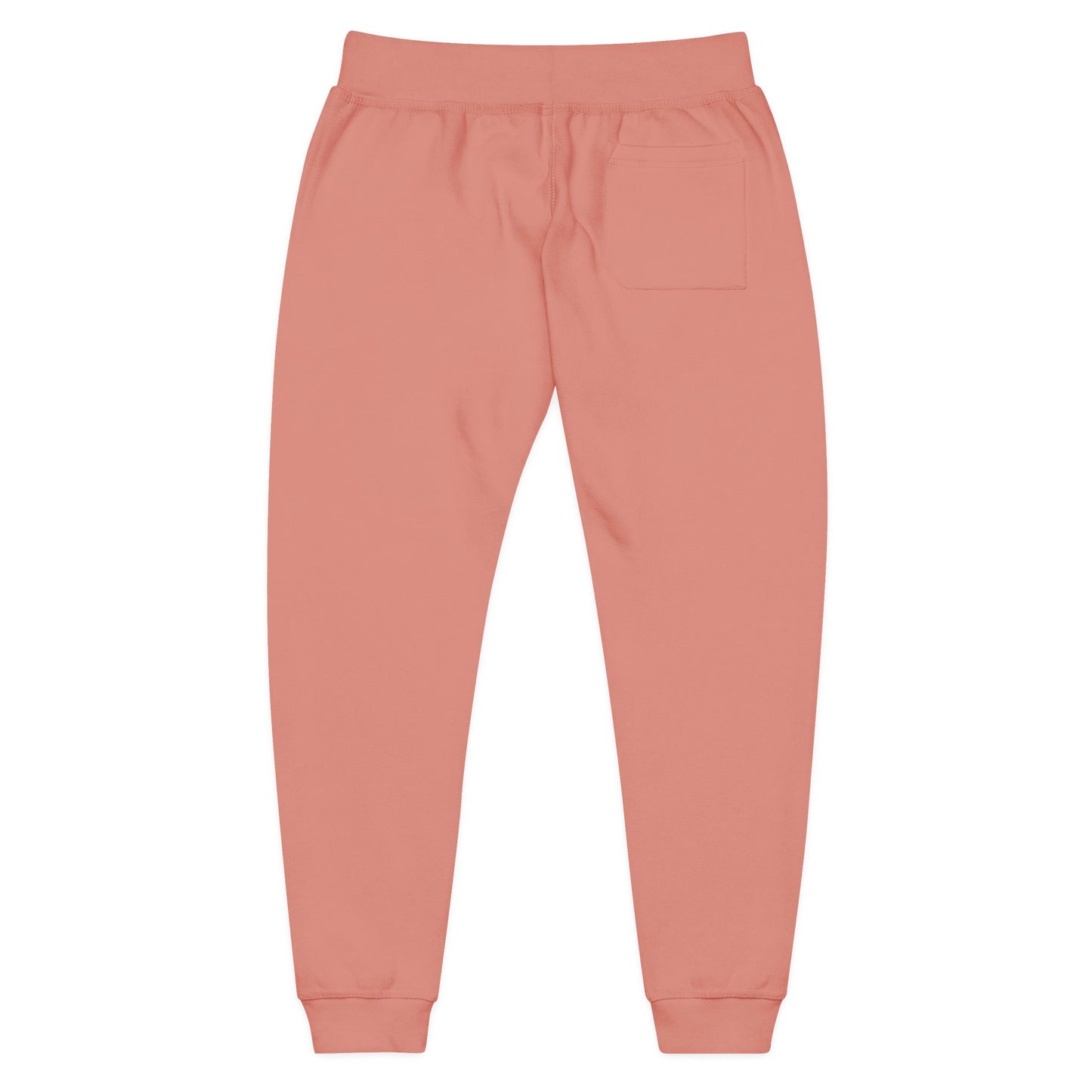 Embroidered Unisex Fleece Sweatpants - Cozy Comfort in Blush Pink
