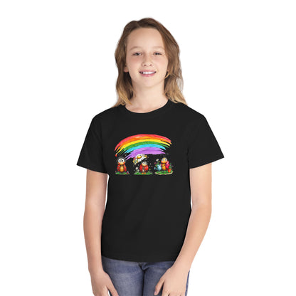 Kids Rainbow Ladybug Tee — Cute Playful Graphic Youth T-Shirt