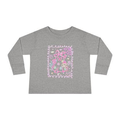 T-Shirt Cute Cat Toddler Long Sleeve Tee Adorable Gift Kids' Fashion Playdate Outfit Baby Shower Present Everyday Wear Halloween
