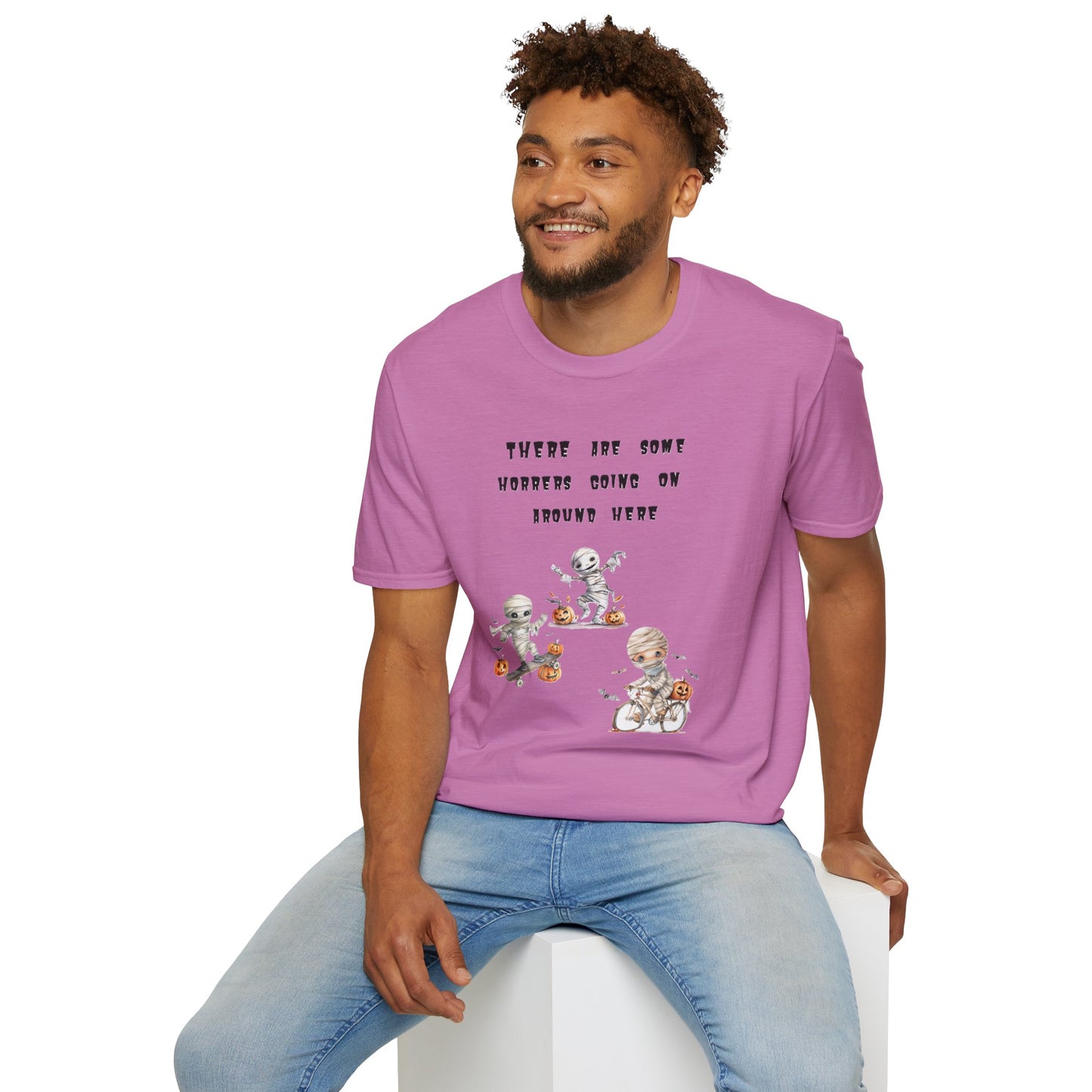 T-Shirt Halloween Graphic T-Shirt Spooky Season Tee Unisex Soft Style Shirt Retro Halloween Gift Fall Fashion Cute Halloween Design