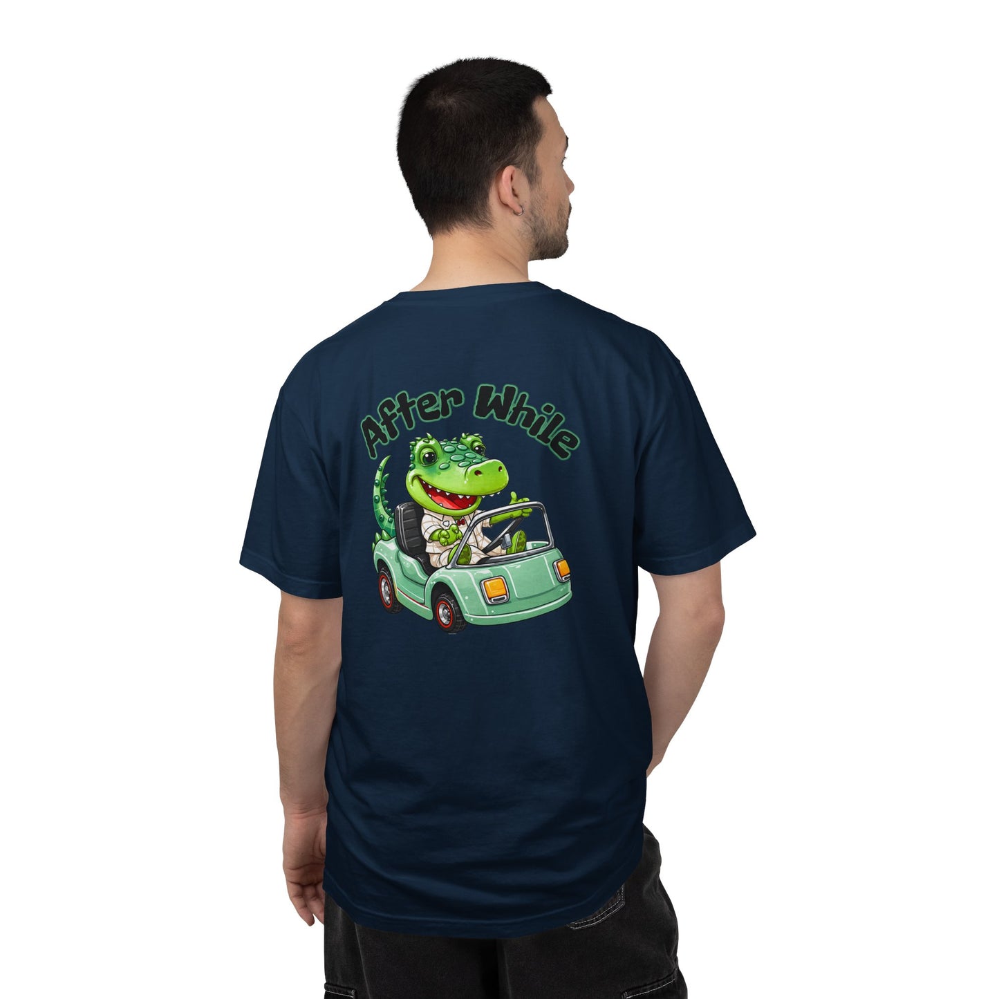 Later Gator After While Gator T-Shirt Cute Cartoon Alligator Scooter Tee Gift