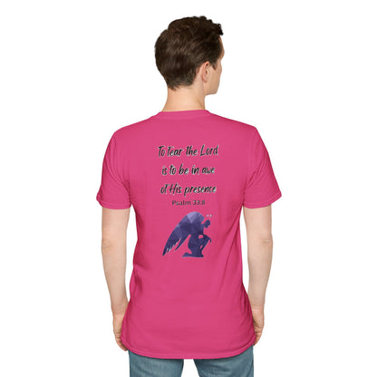 T-Shirt Unisex Softstyle T-Shirt with Inspirational Psalm Design Motivational Tee Christian Apparel Faith-Based Gift Casual Wear