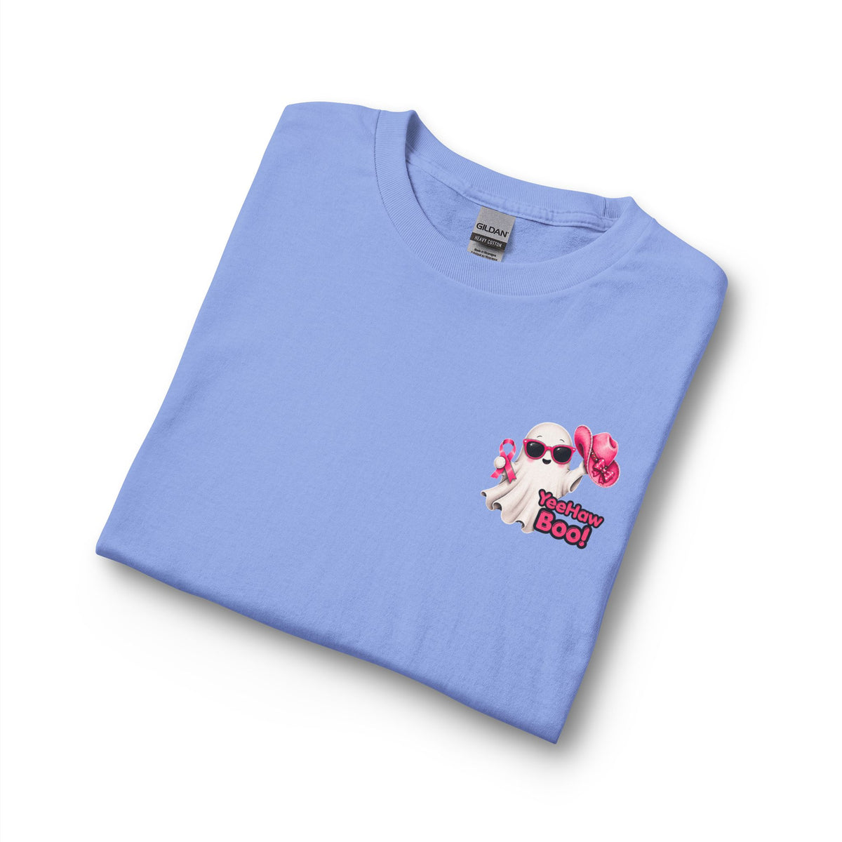 Breast Cancer Awareness Long Sleeve — "In October We Wear Pink" Ghost Tee