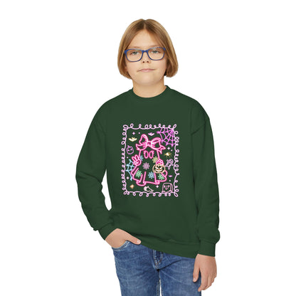 Sweatshirt Youth Crewneck Sweatshirt Cute Pastel Floral Design Cozy Gift for Kids Perfect for Birthdays Spring and Everyday Wear