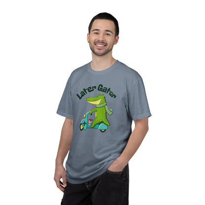 Later Gator After While Gator T-Shirt Cute Cartoon Alligator Scooter Tee Gift