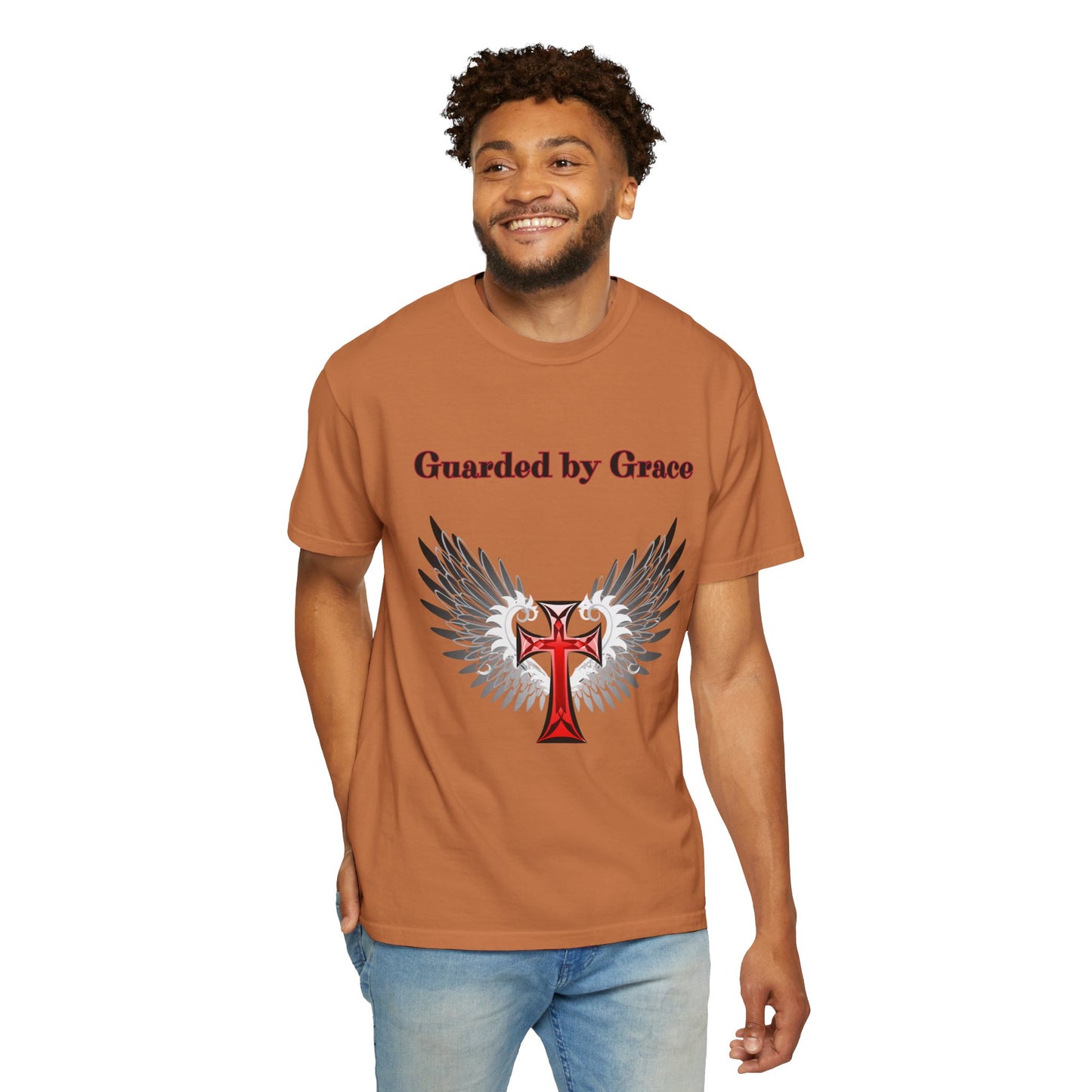 T-Shirt Guarded by Grace Unisex T-Shirt with Wings Design Christian Apparel Unique Gift Faith-based Fashion Inspirational SpiritualTee