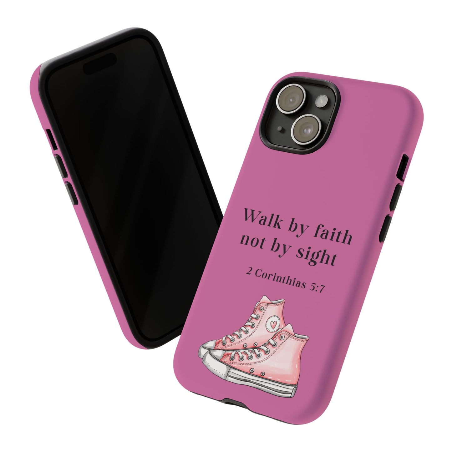 Cellphone Cae Faith-Inspired Phone Case Inspirational Gift Bible Verse Accessory Pink Converse Design Christian Phone Cover
