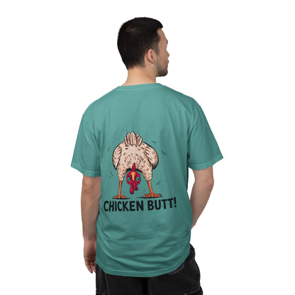 Chicken Butt T-Shirt "Guess What? Chicken Butt!" Funny Novelty Tee Conversation Starter Humorous Statement