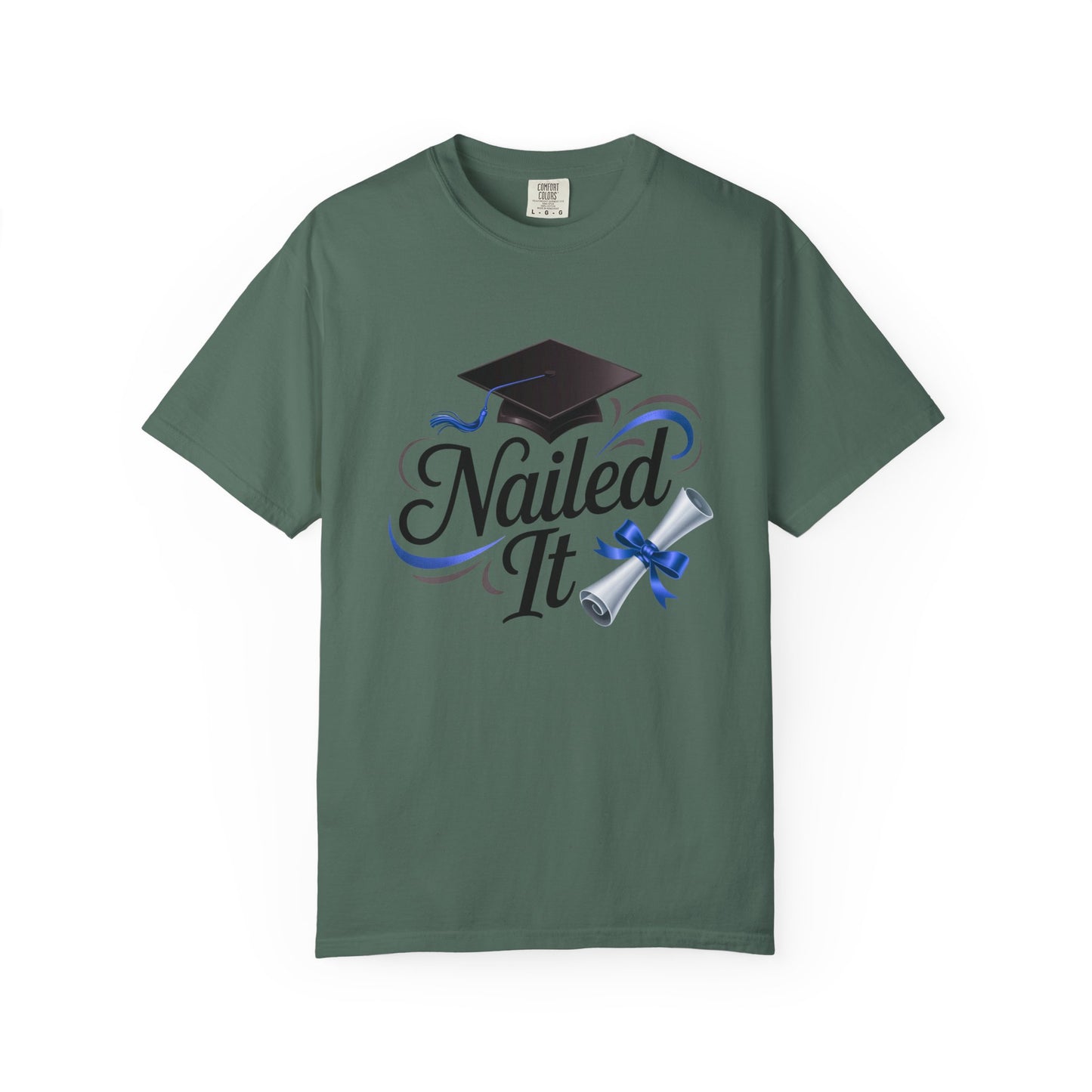 Nailed It Graduation T-Shirt — Cap & Diploma Celebration Tee