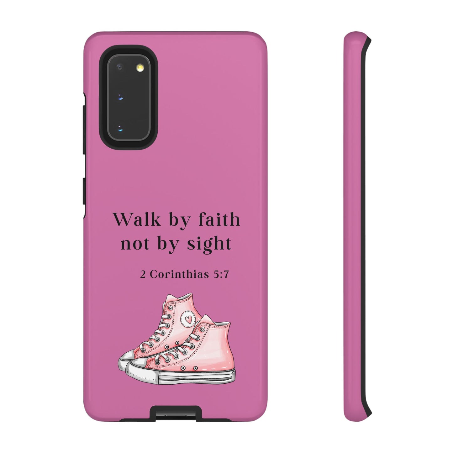 Cellphone Cae Faith-Inspired Phone Case Inspirational Gift Bible Verse Accessory Pink Converse Design Christian Phone Cover
