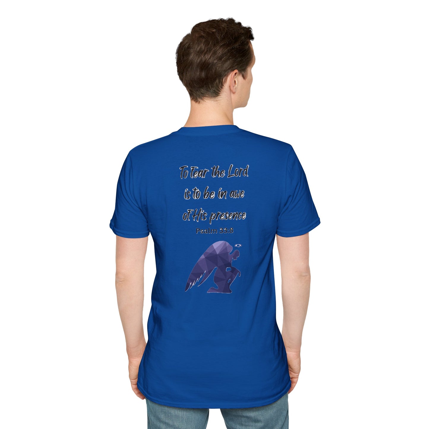 T-Shirt Unisex Softstyle T-Shirt with Inspirational Psalm Design Motivational Tee Christian Apparel Faith-Based Gift Casual Wear