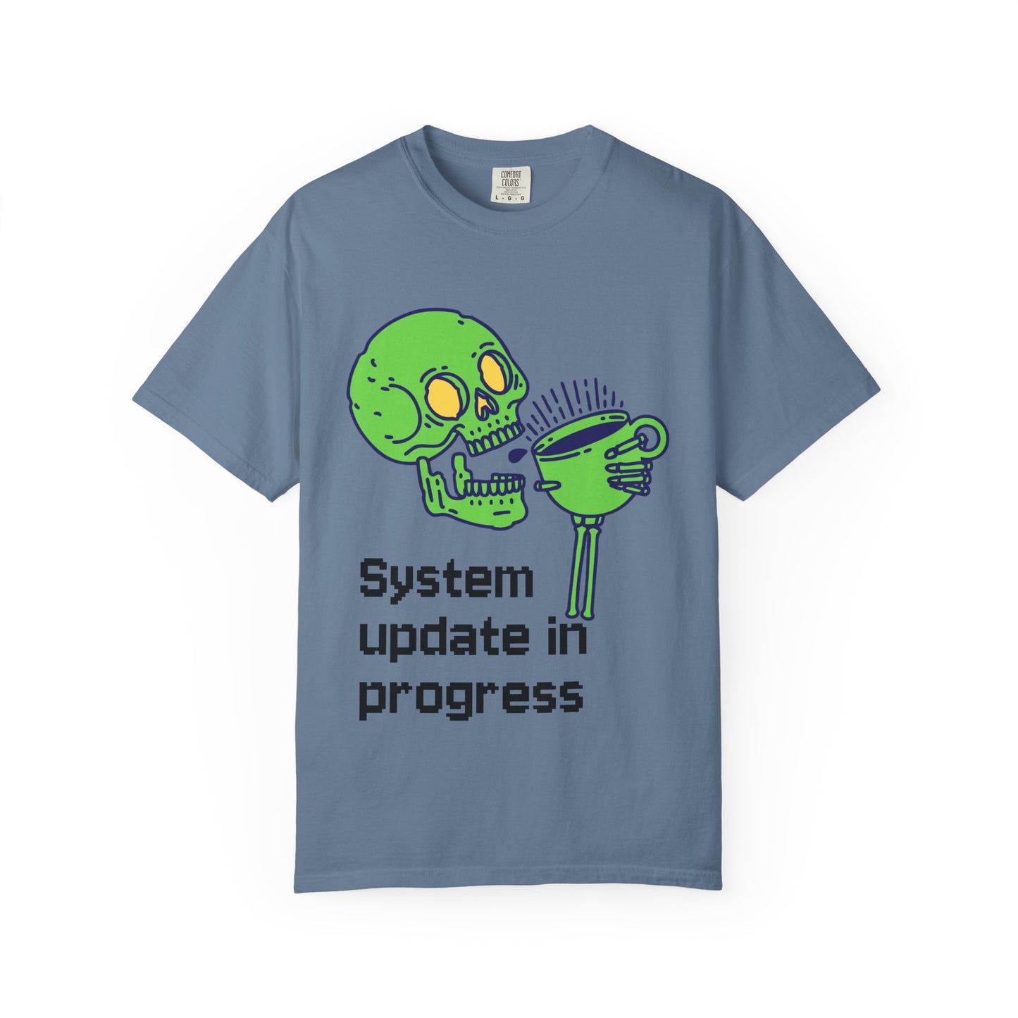 T-Shirt Funny Skeleton T-Shirt Unisex Graphic Tee Halloween Shirt Casual Wear Gift for Tech Lovers Humor Apparel