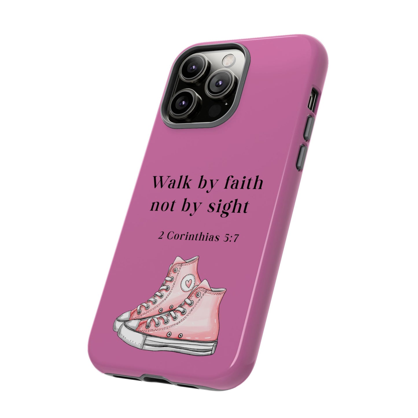 Cellphone Cae Faith-Inspired Phone Case Inspirational Gift Bible Verse Accessory Pink Converse Design Christian Phone Cover