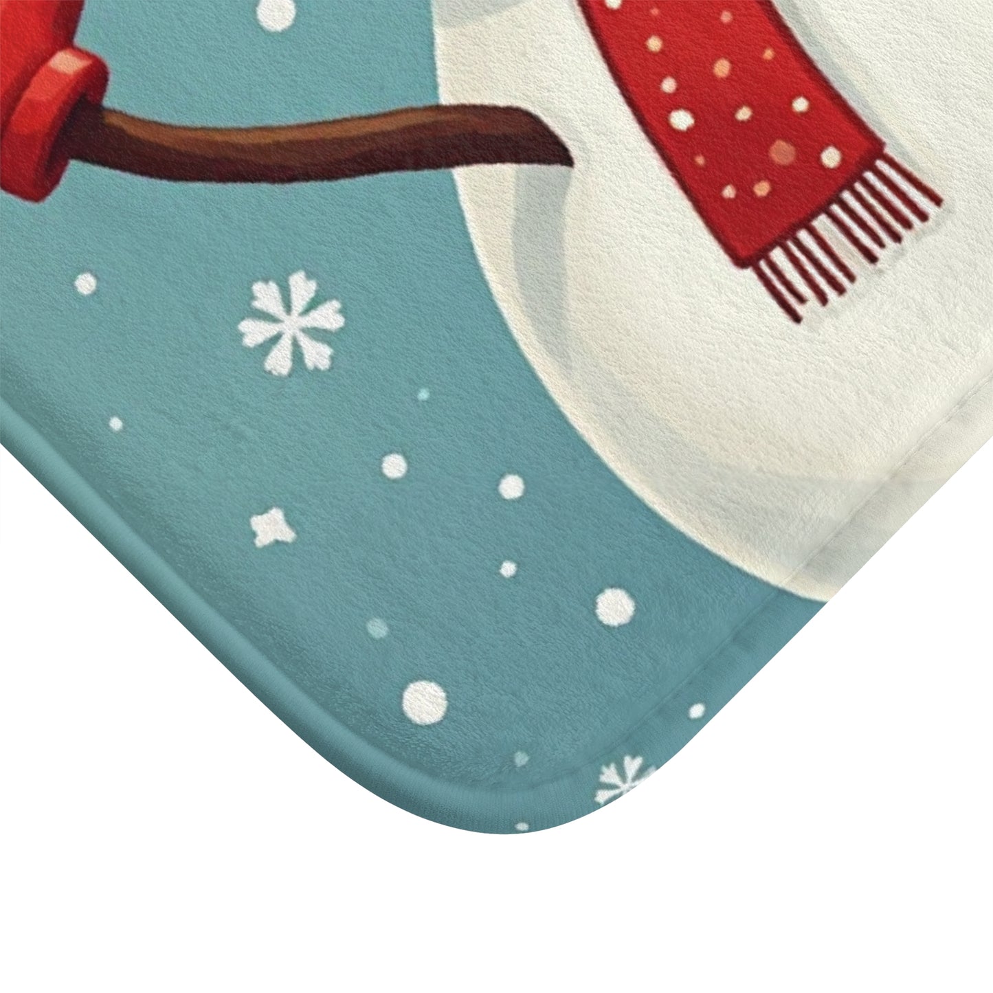 Festive Snowman Bath Mat, Holiday Decor, Winter Home Accessory, Christmas Gift, Cute Bathroom Decor