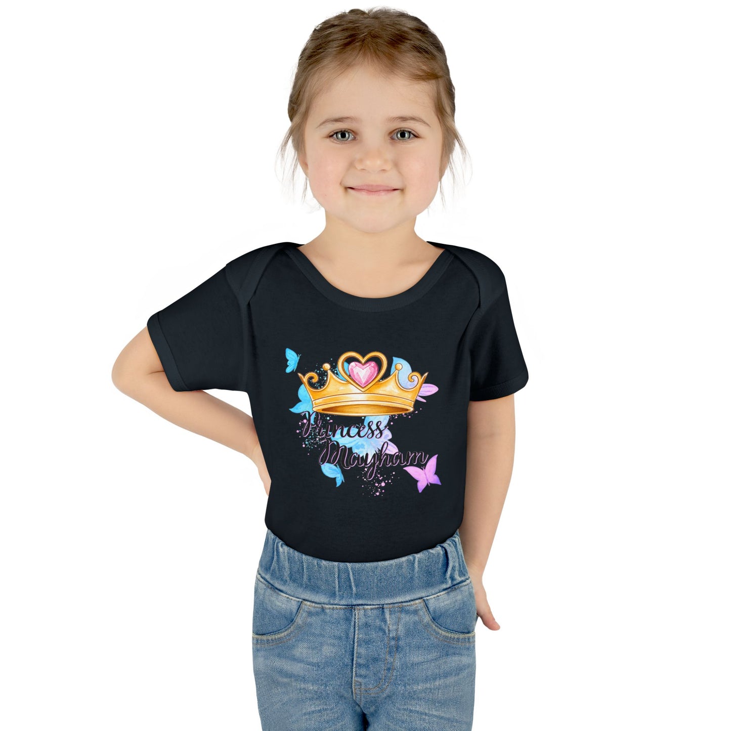 Princess Mayham Infant Bodysuit — Cute Crown Baby Onesie for Newborns & Baby Shower Gifts
