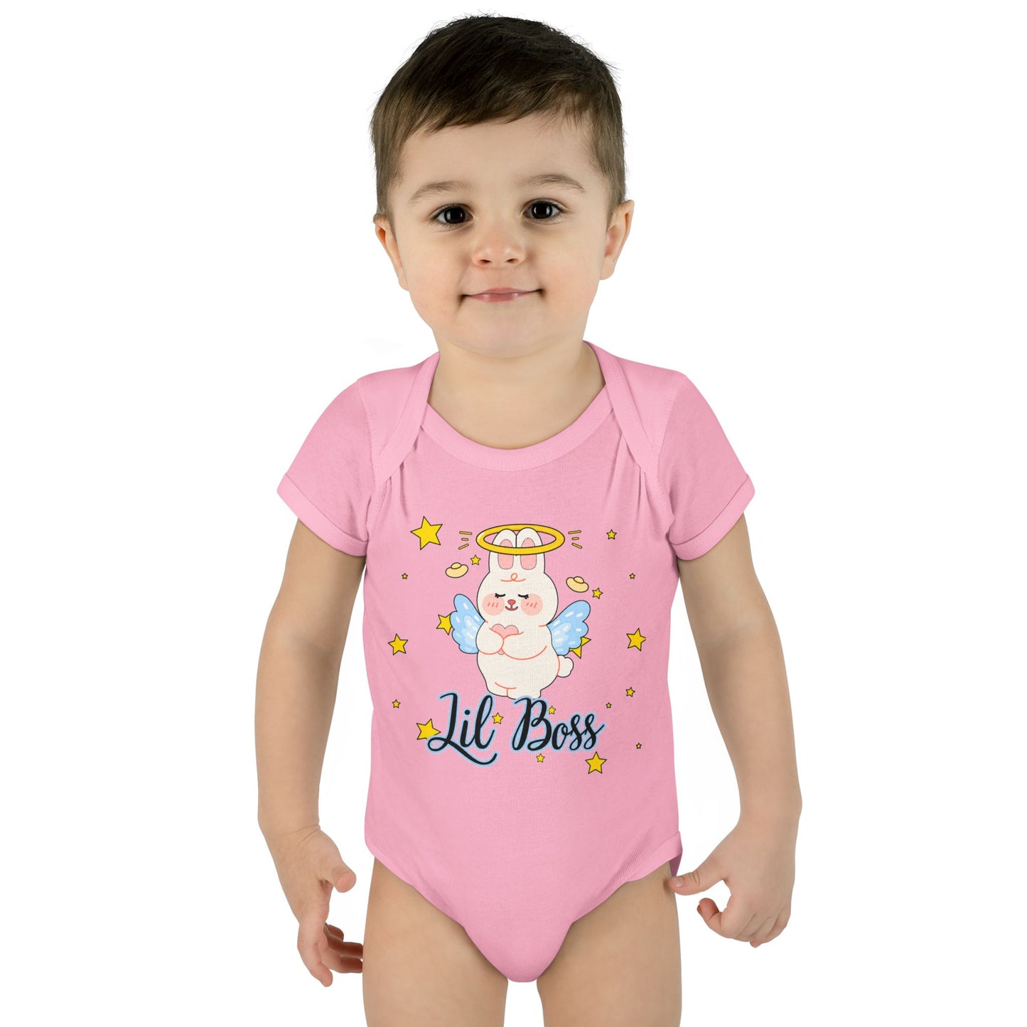 Lil Boss Angel Baby Bodysuit — Cute Infant Onesie