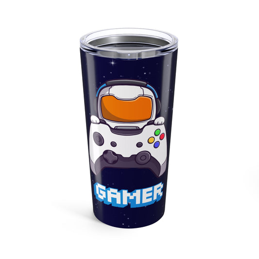 Tumbler Personalized Gamer Tumbler 20oz – Customizable Travel Mug with Game Controller Design