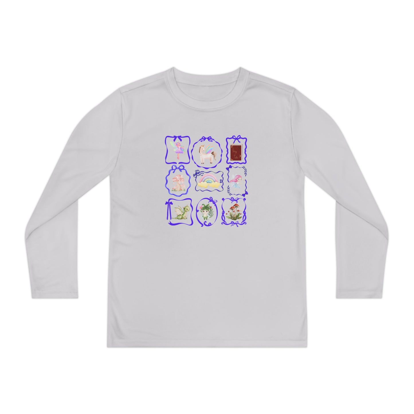 T-Shirt Whimsical Youth Fun Long Sleeve Shirt Cute Gift for Kids Colorful Playwear Unique Birthday Present Fairy Tales