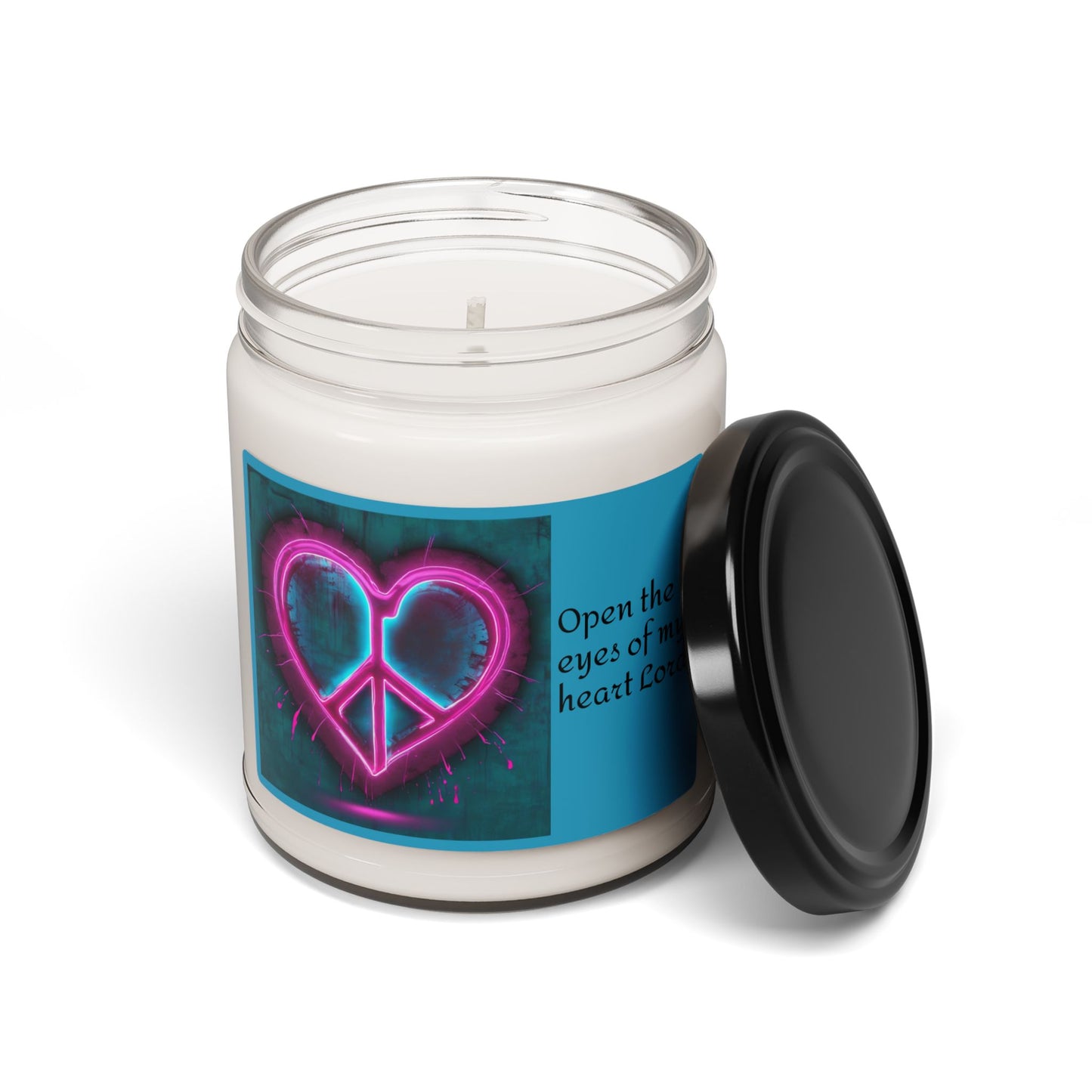 Candle Aromatherapy Peace Themed Scented Soy Candle Heart Decor Home Fragrance Gift  Relaxation Gift Valentines Day Birthday Gift