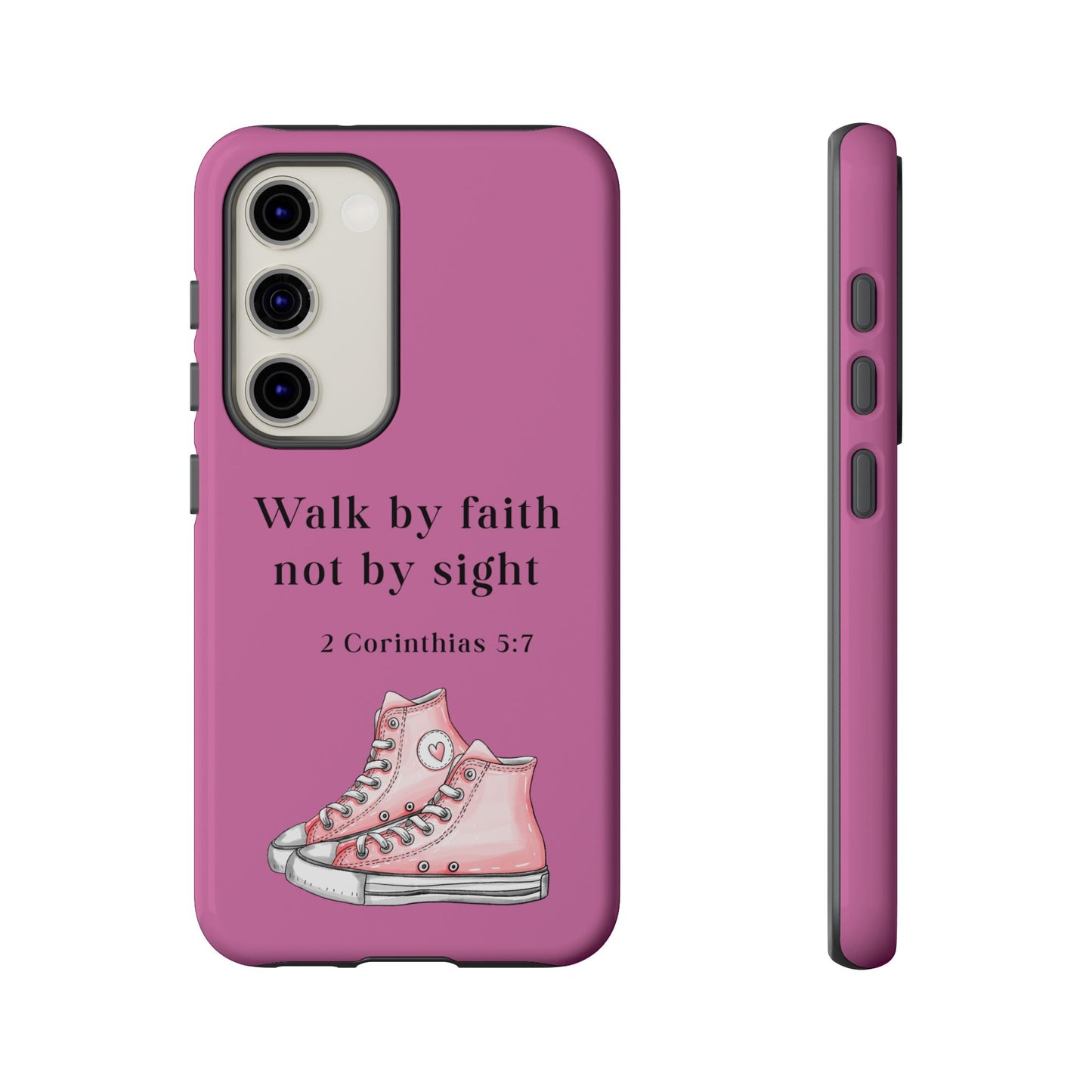 Cellphone Cae Faith-Inspired Phone Case Inspirational Gift Bible Verse Accessory Pink Converse Design Christian Phone Cover