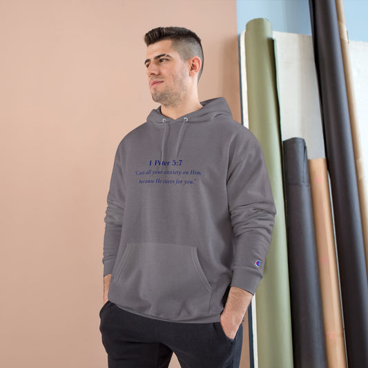 Faith-Inspired Champion Hoodie, Cozy Sweatshirt, Inspirational Gift, Christian Apparel, Religious Wear, Motivational Cozy Clothing