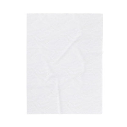 Velveteen Plush Blanket – Soft Pink Floral Deer Pattern Throw