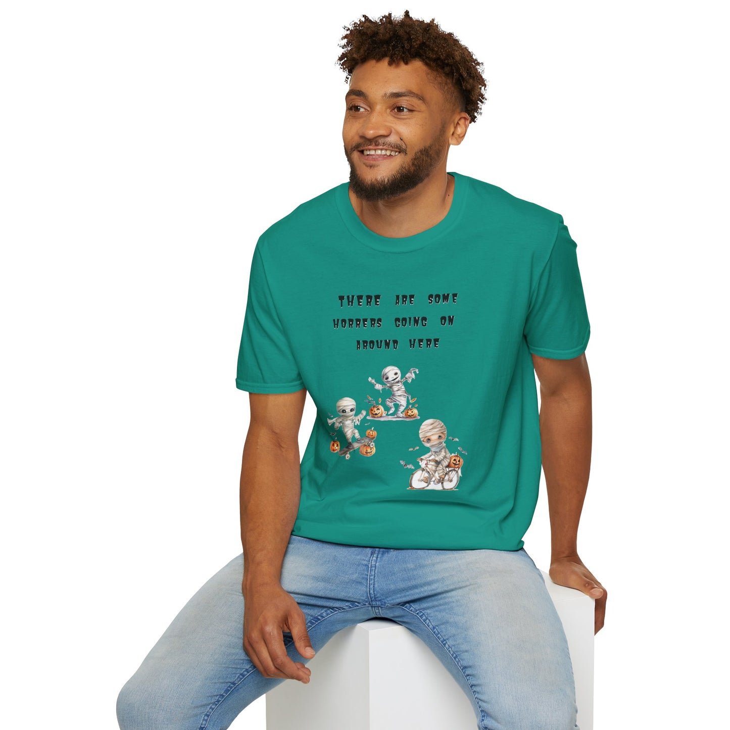 T-Shirt Halloween Graphic T-Shirt Spooky Season Tee Unisex Soft Style Shirt Retro Halloween Gift Fall Fashion Cute Halloween Design