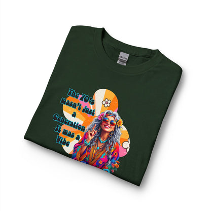 70s Hippie Long Sleeve T‑Shirt – “The 70's Wasn’t Just a Generation, It Was a Vibe”