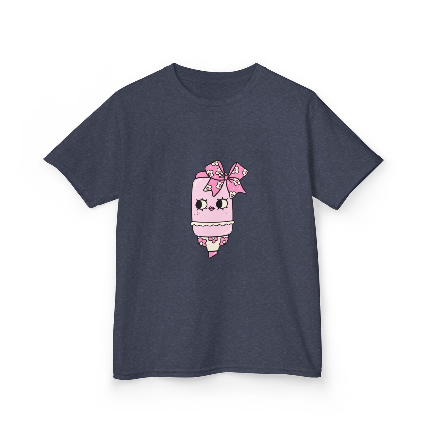 T-Shirt Kids Heavy Cotton™ Tee Fun Graphic Cute School Shirt Everyday Wear Coquette Design