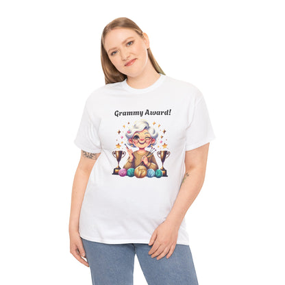T-Shirt Grammy Award Unisex Heavy Cotton Tee - Celebrate Your Achievements Gift for Grandmothers