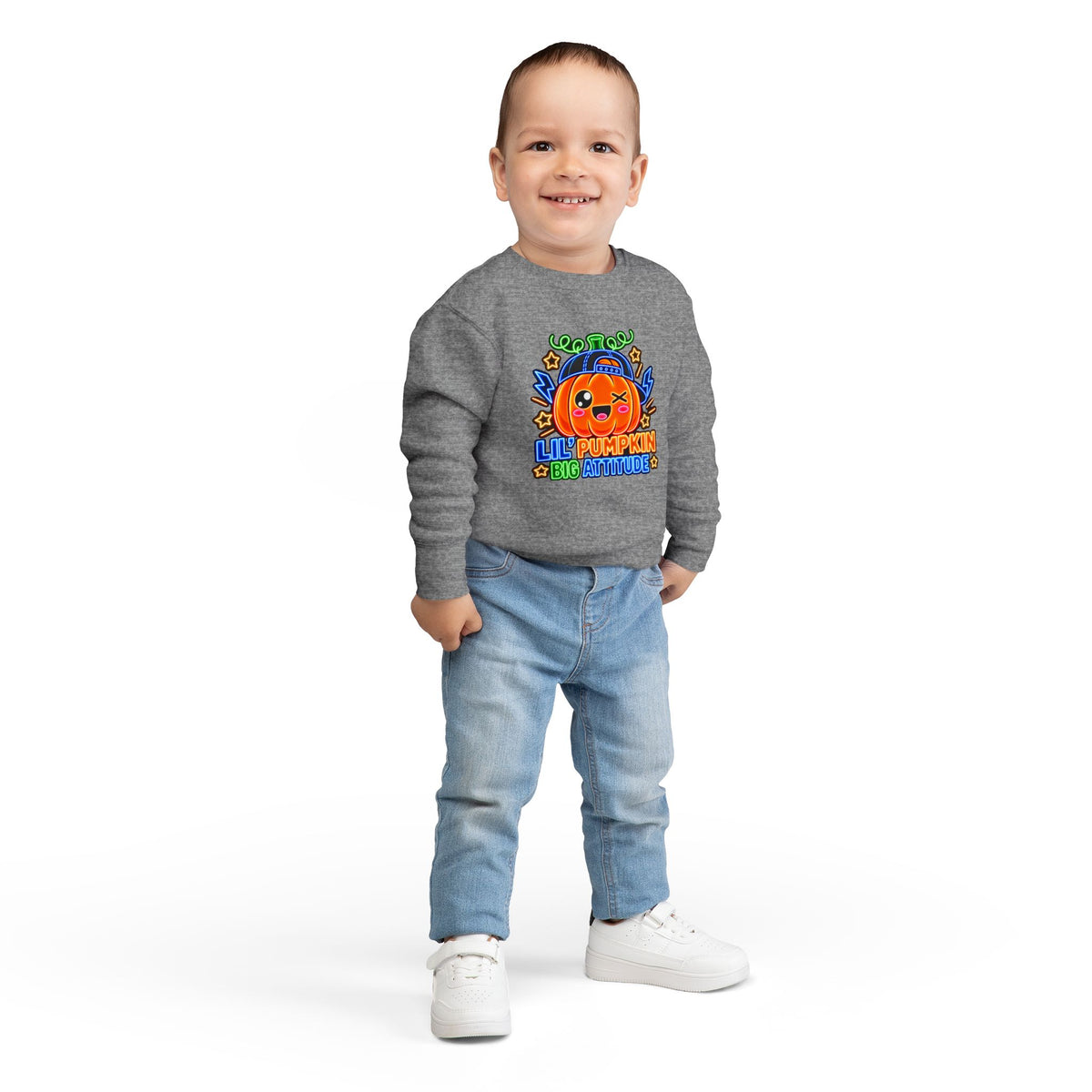 Lil' Pumpkin Big Attitude Toddler Sweatshirt