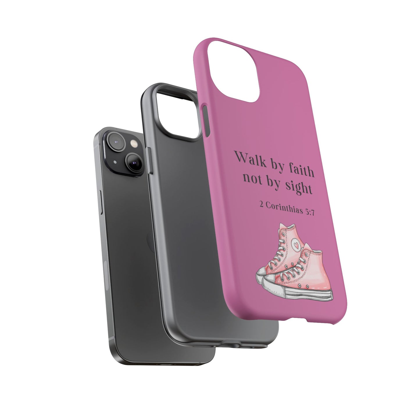 Cellphone Cae Faith-Inspired Phone Case Inspirational Gift Bible Verse Accessory Pink Converse Design Christian Phone Cover