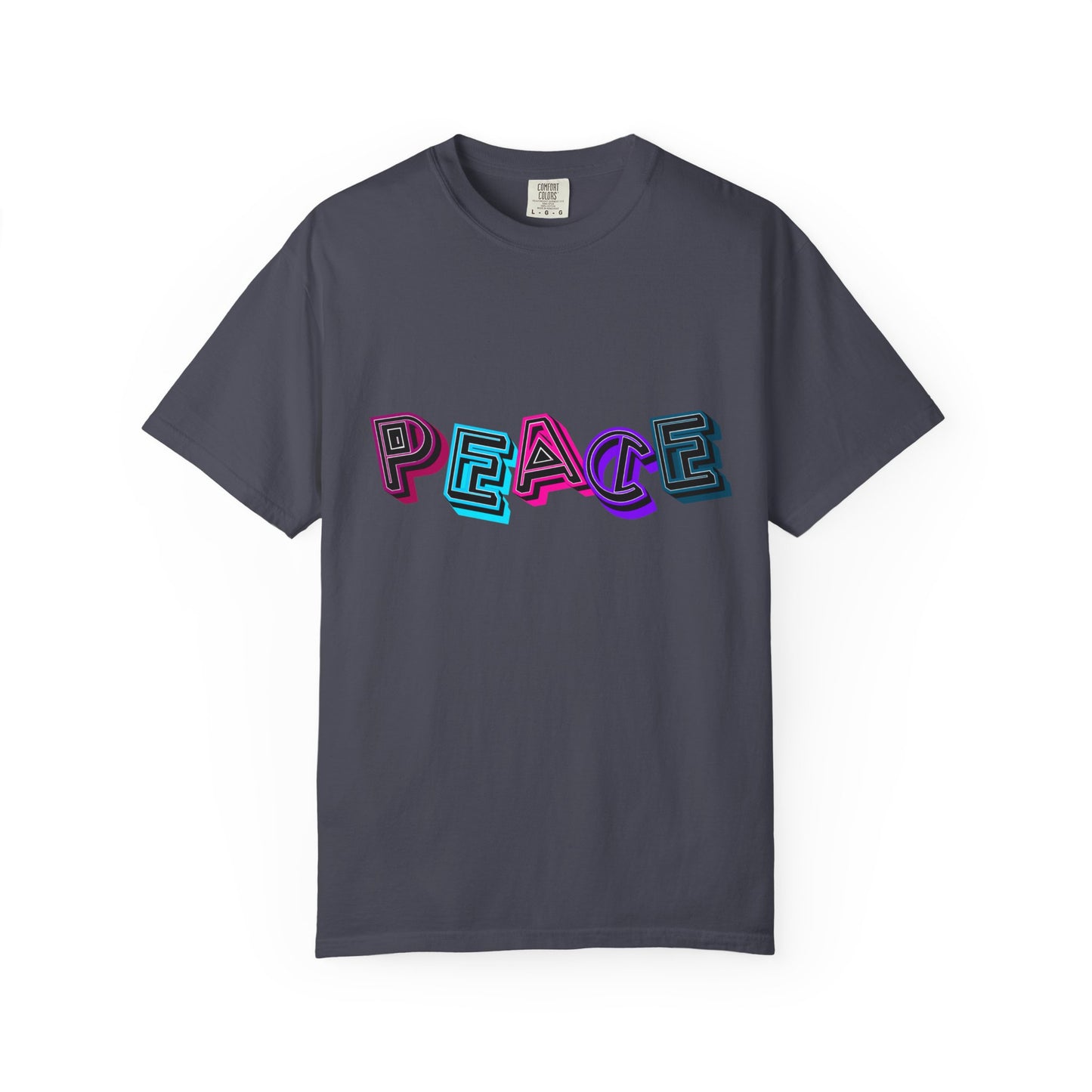 T-Shirt Vibrant Peace Heart T-Shirt Unisex Graphic Tee Summer Festival Wear Gift for Music Lovers Casual Everyday Top