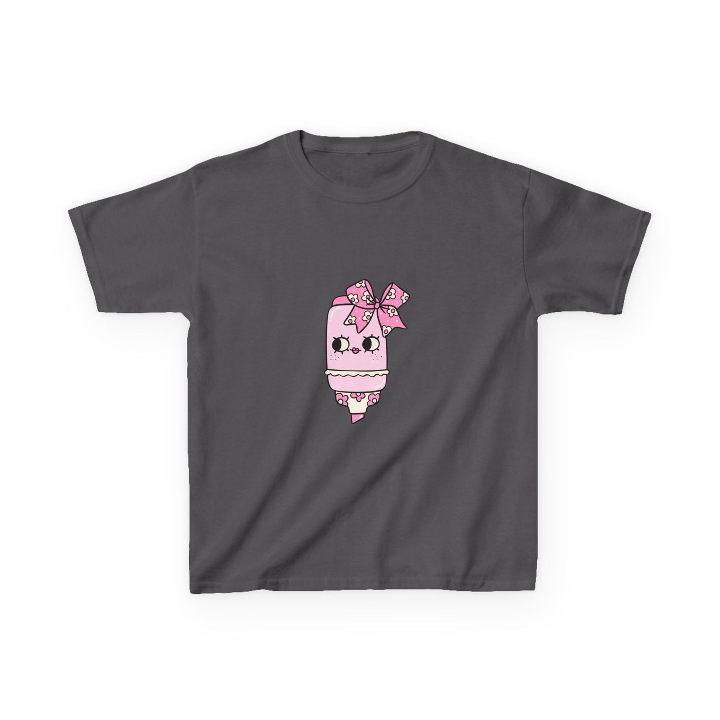 T-Shirt Kids Heavy Cotton™ Tee Fun Graphic Cute School Shirt Everyday Wear Coquette Design