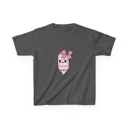 T-Shirt Kids Heavy Cotton™ Tee Fun Graphic Cute School Shirt Everyday Wear Coquette Design