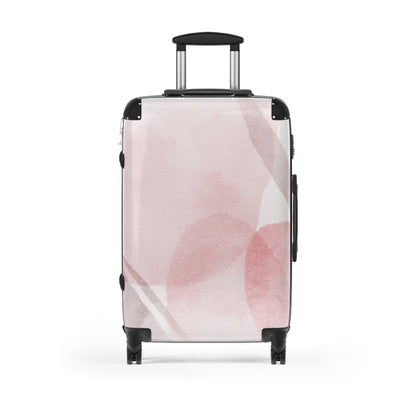 Blush Watercolor Carry-On Suitcase Lightweight Floral Travel Luggage