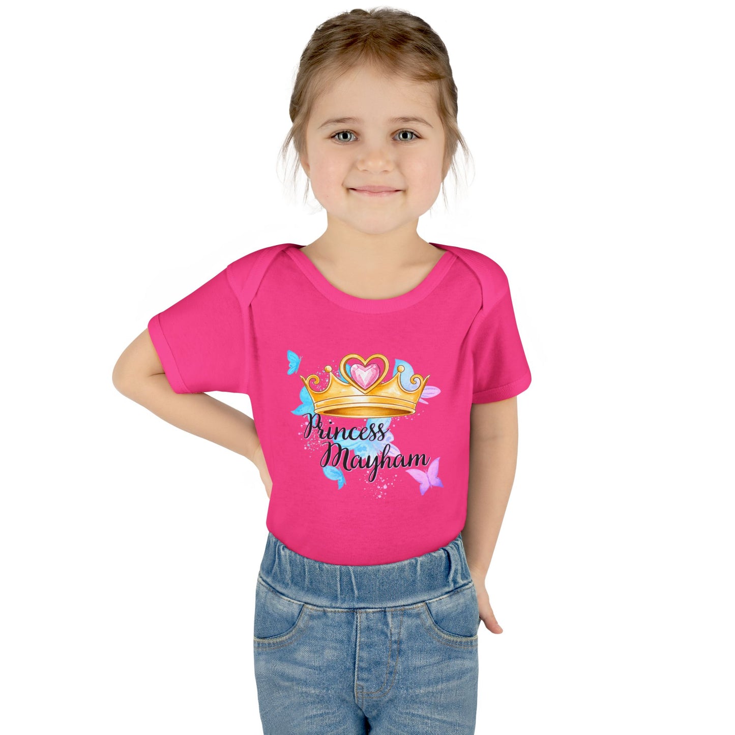 Princess Mayham Infant Bodysuit — Cute Crown Baby Onesie for Newborns & Baby Shower Gifts