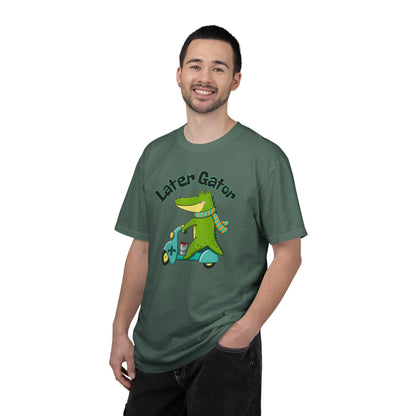 Later Gator After While Gator T-Shirt Cute Cartoon Alligator Scooter Tee Gift