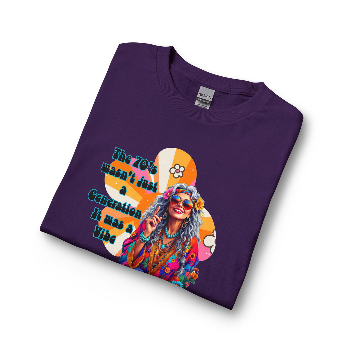 70s Hippie Long Sleeve T‑Shirt – “The 70's Wasn’t Just a Generation, It Was a Vibe”