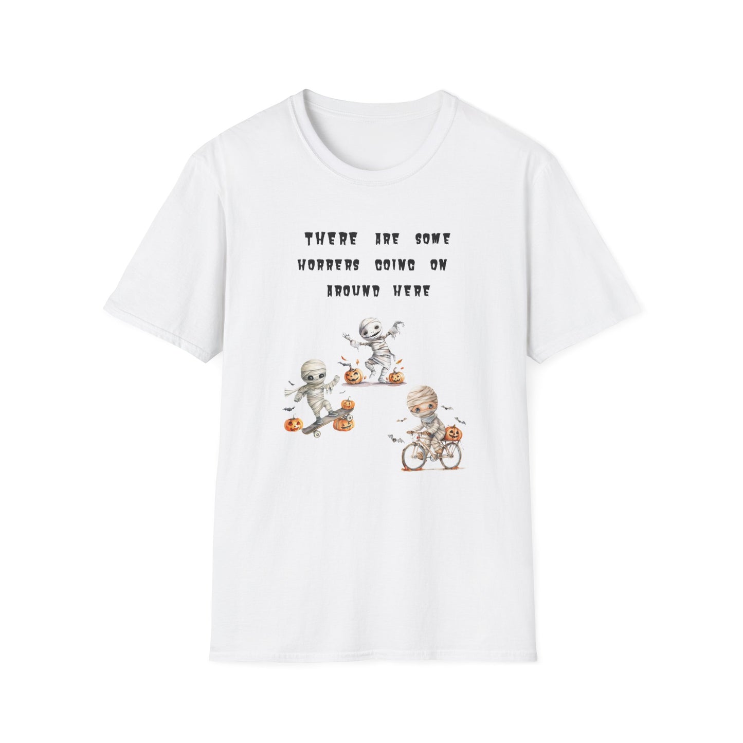 T-Shirt Halloween Graphic T-Shirt Spooky Season Tee Unisex Soft Style Shirt Retro Halloween Gift Fall Fashion Cute Halloween Design