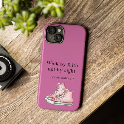 Cellphone Cae Faith-Inspired Phone Case Inspirational Gift Bible Verse Accessory Pink Converse Design Christian Phone Cover