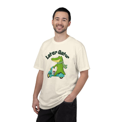 Later Gator After While Gator T-Shirt Cute Cartoon Alligator Scooter Tee Gift
