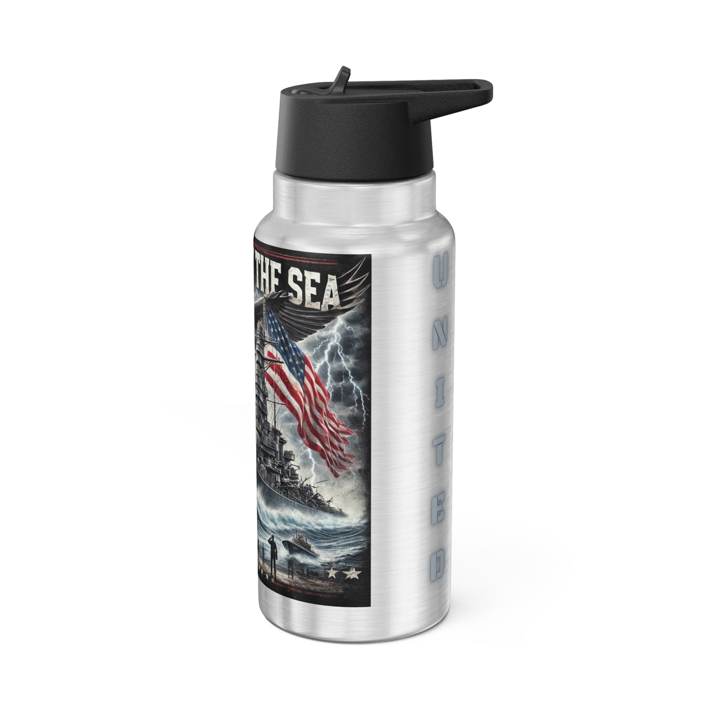 Tumbler Forged By The Sea Gator Tumbler  32oz Adventure Drinkware Patriotic Military Gift For Anyone Travel