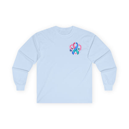Thyroid Cancer Awareness Long Sleeve Tee – 'Stronger Than the Storm' Support Shirt
