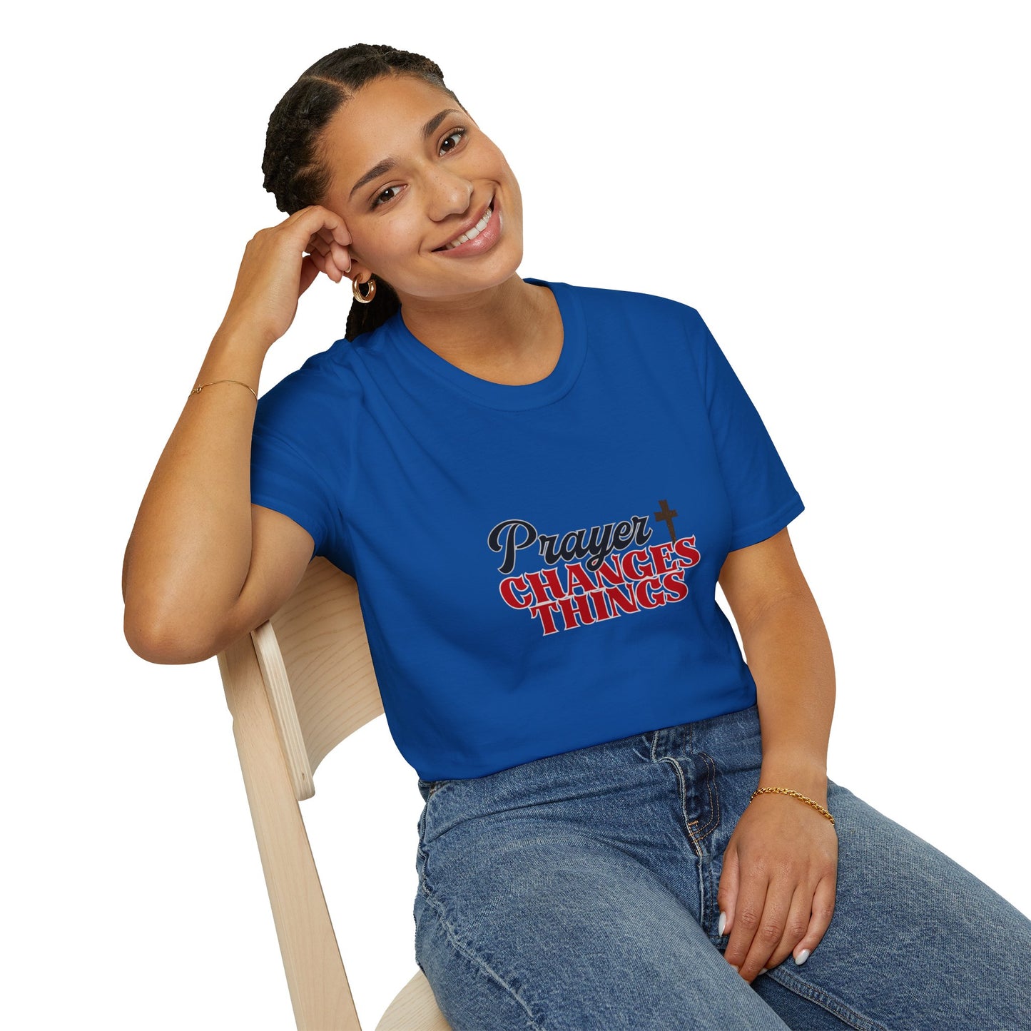 Prayer Changes Things T-Shirt Inspirational Christian Faith Tee Faith Based Spiritual Tee