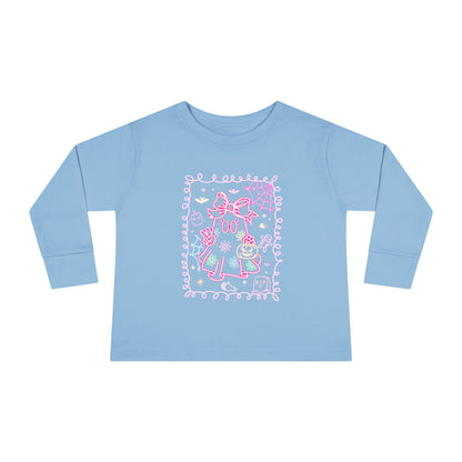 T-Shirt Cute Cat Toddler Long Sleeve Tee Adorable Gift Kids' Fashion Playdate Outfit Baby Shower Present Everyday Wear Halloween