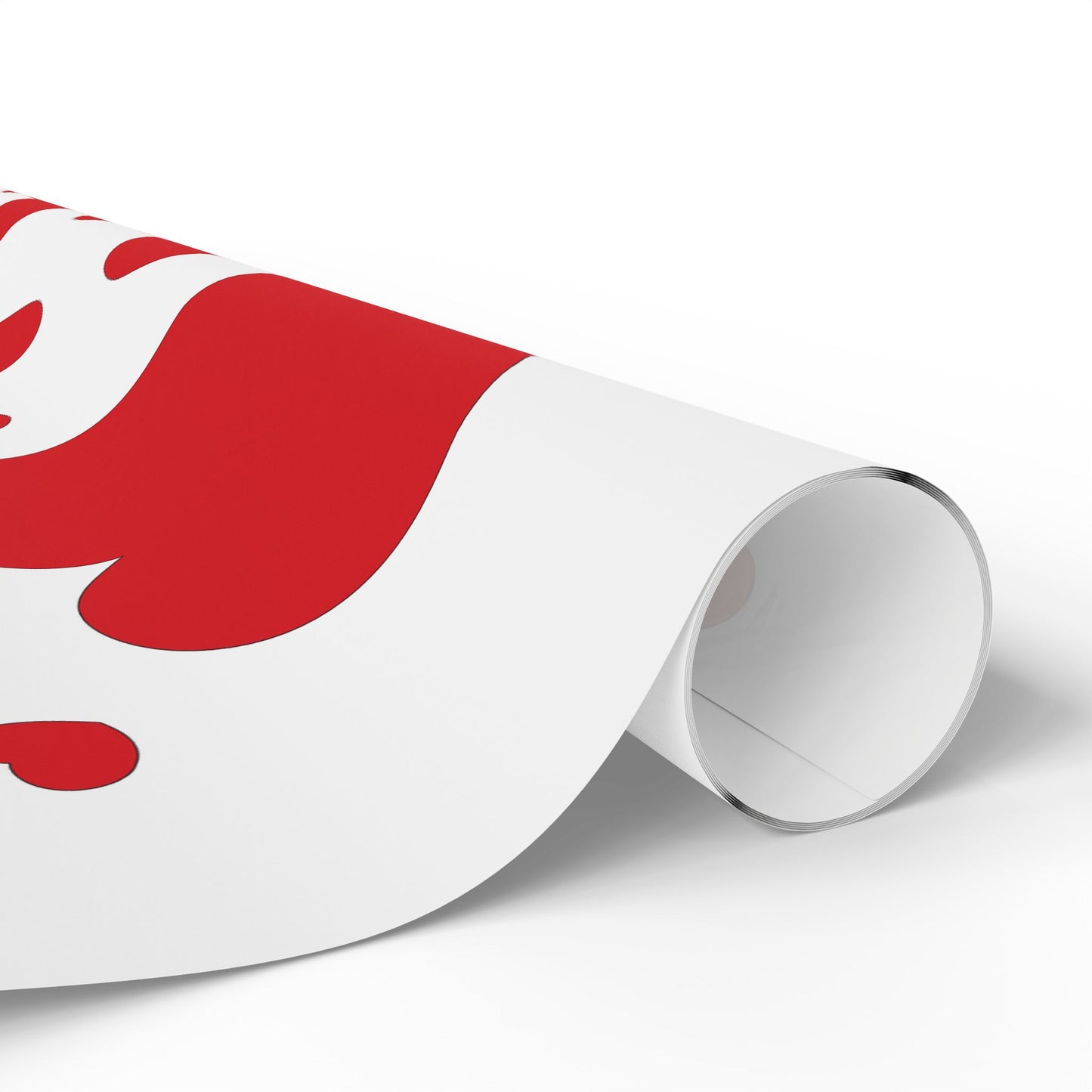 Valentine Heart Pattern Wrapping Paper Roll — Red Hearts Gift Wrap for Valentine's Day & Anniversaries